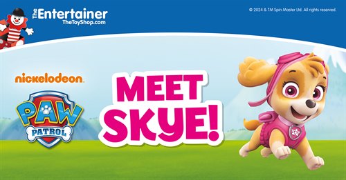 Meet Skye from Paw Patrol at The Entertainer